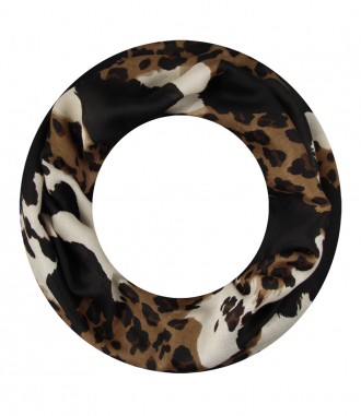 Loop Schal, schmal, braun