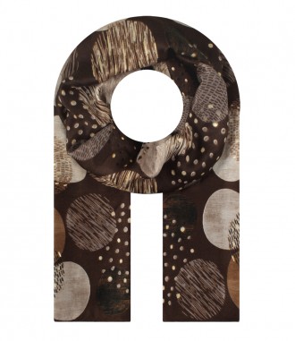 Damen Halstuch, schmal, braun