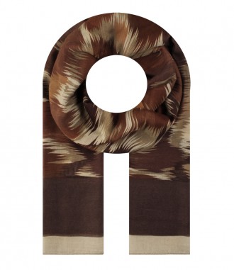 Damen Halstuch, schmal, braun