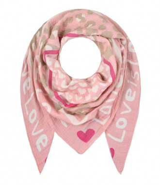 Schal, rosa