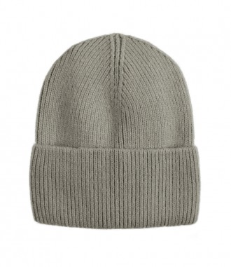 Basic Beanie Mütze - Feinstrick, grau