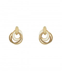 Ohrstecker - Ringe, creme