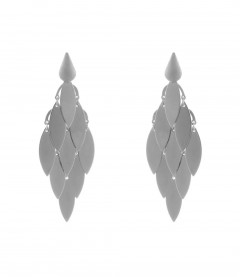 Ohrring - metallic, silber