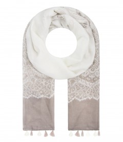 Tuch - Paisley, beige