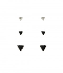 Ohrstecker, schwarz