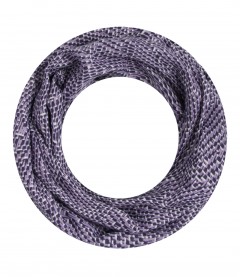 Damen Loop Schal schmal, flieder