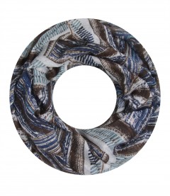 Damen Loop Schal, blau