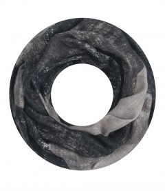 Damen Loop Schal, schwarz