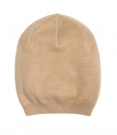 Basic Beanie Mütze - Feinstrick, beige