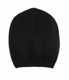 Basic Beanie Mütze - Feinstrick, schwarz