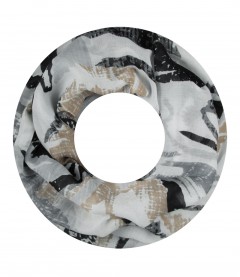 Damen Loop Schal, schwarz