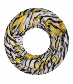 Damen Loop Schal, gelb