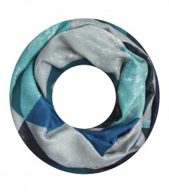 Damen Loop Schal, blau