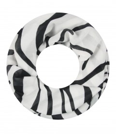 Damen Loop Schal, schwarz