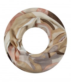 Damen Loop Schal, beige