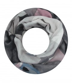Damen Loop Schal, grau