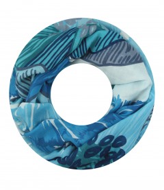 Damen Loop Schal, blau