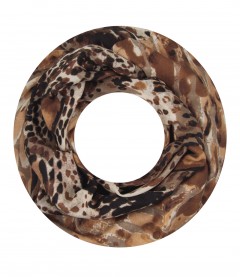 Damen Loop Schal, braun