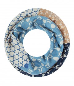 Damen Loop Schal, blau