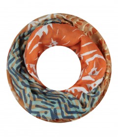 Damen Loop Schal, orange