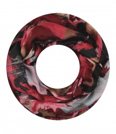 Damen Loop Schal, weinrot