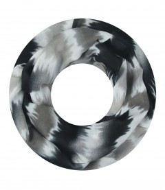 Damen Loop Schal, schwarz