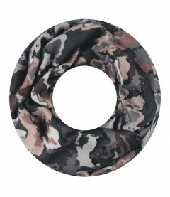 Damen Loop Schal, grau