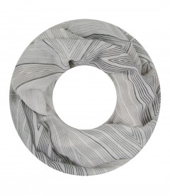 Damen Loop Schal, grau