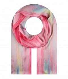 Damen Halstuch, seidig pink