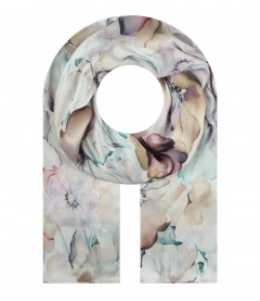 Damen Halstuch, seidig beige