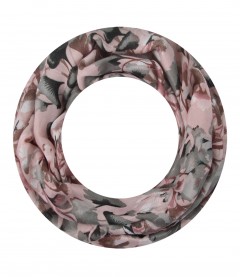 Damen Loop Schal, schmal, rosa