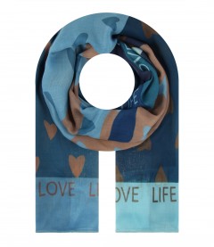 Damen Halstuch, blau
