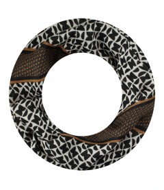 Damen Loop Schal, schmal, schwarz
