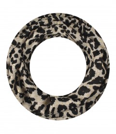 Damen Loop Schal, schmal, grau