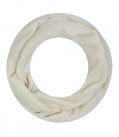Loop Schal, schmal - einfarbig, creme