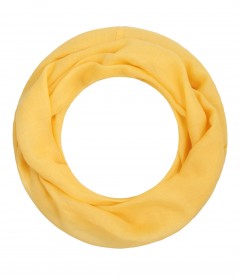 Loop Schal, schmal - einfarbig, gelb