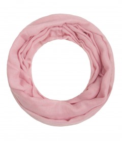 Loop Schal, schmal - einfarbig, rosa