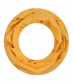 Loop Schal, schmal - einfarbig, senfgelb