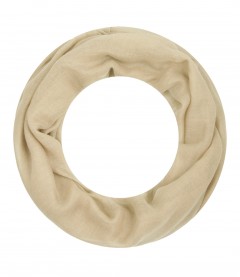 Loop Schal, schmal - einfarbig, beige