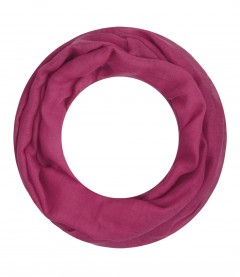 Loop Schal, schmal - einfarbig, magenta
