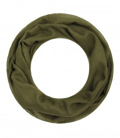 Loop Schal, schmal - einfarbig, dark olive