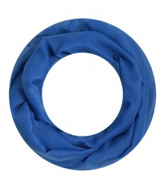Loop Schal, schmal - einfarbig, blau