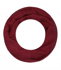 Loop Schal, schmal - einfarbig, cherry