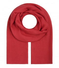 Damen Halstuch, XL - einfarbig, rot