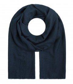 Damen Halstuch, XL - einfarbig, navy