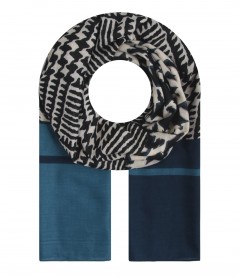 Schal, blau