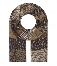Schal, braun