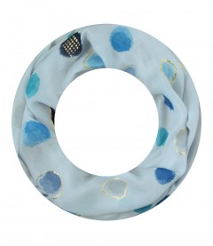Loop Schal, schmal, blau