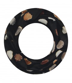 Loop Schal, schmal, schwarz