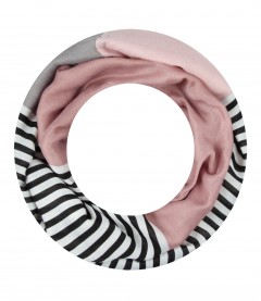 Loop Schal, schmal, rosa